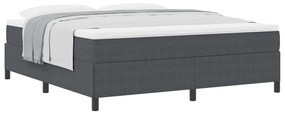 Estrutura de Cama vidaXL Cinza Escuro 180x200 cm Tecido Corduroy