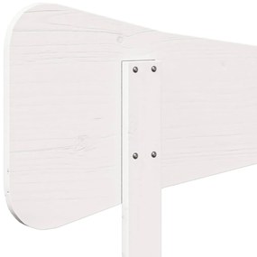 Cabeceira 75 cm madeira de pinho maciça branco