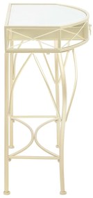 Mesa de apoio de estilo francês metal 82x39x76 cm dourado