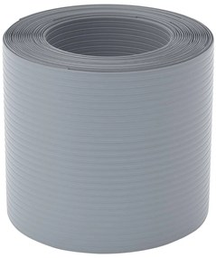 Telas privacidade p/ jardim 10 pcs 252,5x19 cm PVC cinzento