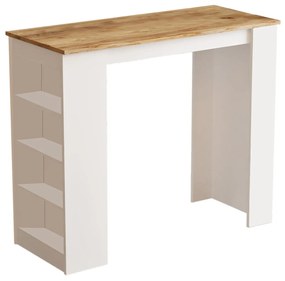 Mesa de Bar ST1 – Pinho Atlântico Branco – 120x101,8x51,6 cm