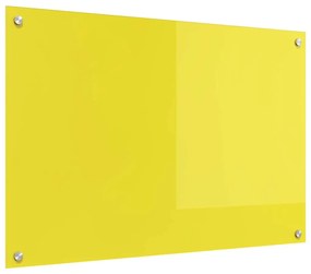 backplash de cozinha vidaXL Amarelo 90x60x0,6 cm em vidro temperado