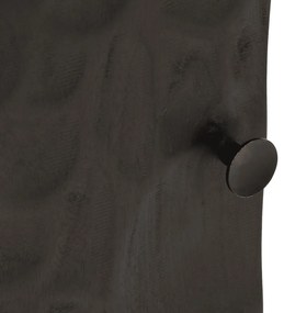 Mesa de cabeceira 40x30x50 cm mangueira maciça/ferro preto