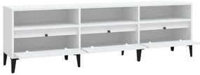 Móvel de TV 150x30x44,5 cm derivados de madeira branco
