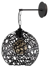 Candeeiro de Parede Fellini – Preto – 25 x 30 cm