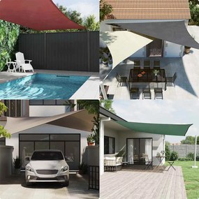 vidaXL Para-sol estilo vela 2x2x2 m oxford 100% poliéster azul