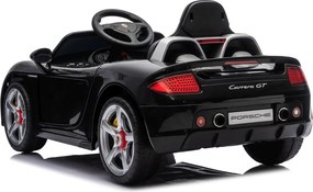 Carro elétrico para Crianças 12V de 2 a 5 anos Porsche 911 Carrera, Rodas de espuma EVA, Assento Couro ecológico e controlo remoto Preto
