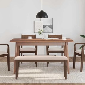 Banco 110 cm madeira seringueira maciça castanho