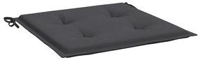 Almofadões p/ cadeiras de jardim 4 pcs tecido oxford antracite