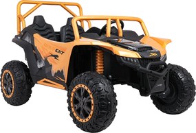Buggy elétrico para Crianças 24V, 4x4 Arctic Cat WILDCAT XX, 2 Lugares Rodas Espuma EVA, assento couro Laranja
