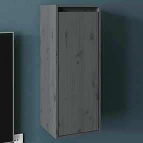 Armário de parede 30x30x80 cm madeira de pinho maciça cinza