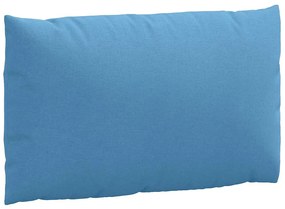 Almofadões de paletes 2 pcs mesclado tecido azul