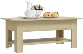 Mesa de centro 102x55x42 cm madeira processada carvalho sonoma