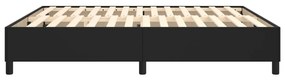 Estrutura de cama 160x200 cm couro artificial preto