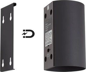 Candeeiro de Parede Moderno Preto Incl. LED Regulável em 3 Níveis e Recarregável - Sabbir