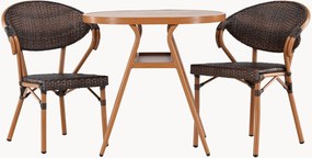 Conjunto bistrô para jardim Abrantes, conjunto de 3