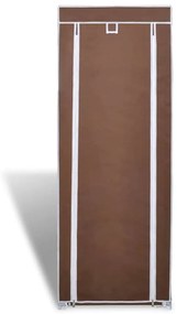Sapateira com tampa 57 x 29 x 162 cm Castanho