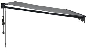 Toldo retrátil automático 4x3 m antracite