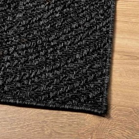 Tapete ZIZUR antracite 200x200 cm aspeto juta interior exterior