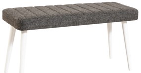 Conjunto de Mesa e Cadeiras Costa – Branco e Antracite – Mesa: 120x77x