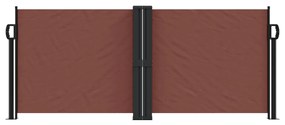 Toldo lateral retrátil 100x1000 cm castanho