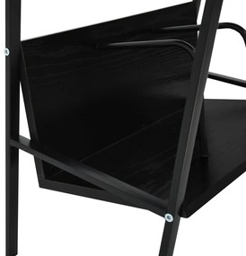 Estante com 2 prateleiras derivados de madeira preto