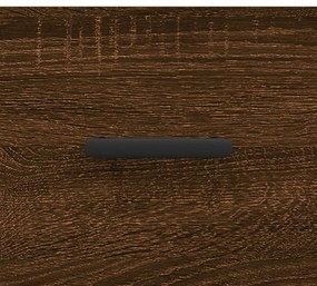 Mesa de cabeceira 2 pcs derivados de madeira carvalho castanho