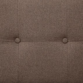 Sofá-Cama Luppin em Tecido - Castanho - Design Moderno