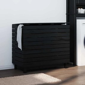 vidaXL Cesto de roupa suja 88,5x44x76 cm madeira de pinho maciça
