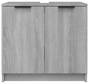 Armário casa de banho 64,5x33,5x59 cm madeira sonoma cinza