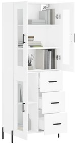 Armário alto 69,5x34x180 cm derivados de madeira branco