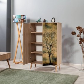 Armário Multiuso Multibox – Carvalho Sonoma – 80x127x36 cm