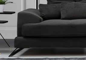 Sofá de Canto Frido – Antracite – 308 cm x 190 cm