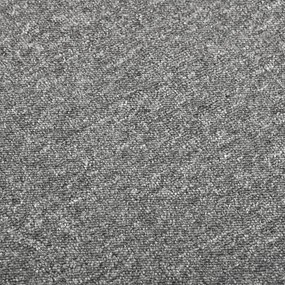 Ladrilhos carpete para pisos 20 pcs 5 m² 50x50 cm cinzento