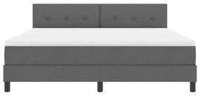 Cama Box com Colchão Cinza Escuro 180x200 cm Tecido