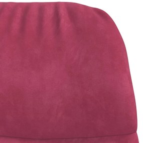 Cadeira de baloiço veludo vermelho tinto