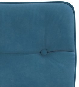 Cadeiras de jantar 2 pcs veludo azul