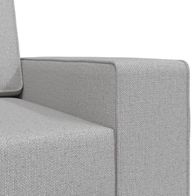 Sofá Cama 2-em-1 Cinza Nuvem 245x150x60.5 cm Tecido
