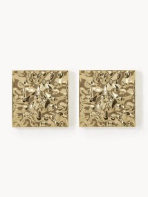 Objetos de parede com superfície martelada Splash, conjunto de 2