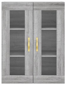 Móveis de parede 2 pcs derivados de madeira cinzento sonoma