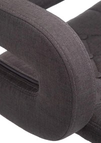 Banco de bar Dublin em tecido e com estrutura cromada 62 x 103-123 x 55 cm Cinzento escuro