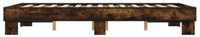 Estrutura de cama 140x200 cm derivados madeira/metal
