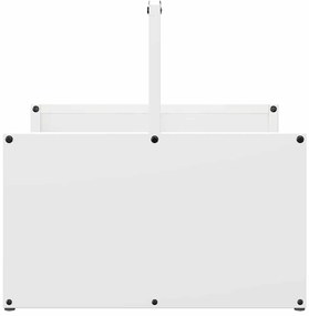Suporte para lenha 40x40x40 cm aço laminado a frio branco