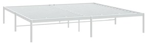 Estrutura de cama 183x213 cm metal branco