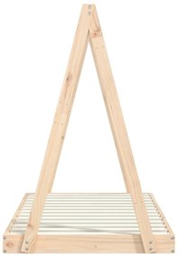 Estrutura de cama infantil 80x160 cm pinho maciço