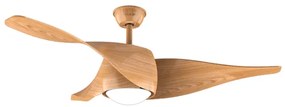 Ventoinha de teto EnergySilence Aero 5290 WhiteWood  de 40 W e 52’’ com motor DC, luz LED de 18 W, controlo remoto