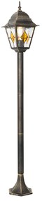 Candeeiro de chão vintage para exterior dourado antigo 120 cm - Antigua Clássico / Antigo