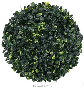 Bolas de buxo artificiais 2 pcs 45 cm