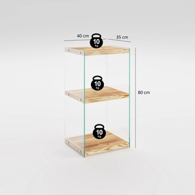 Estante Niagara – Carvalho – 40 cm x 80 cm x 35 cm