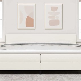Cabeceira vidaXL Design Simples Creme 200 cm Tecido de Veludo Cotele